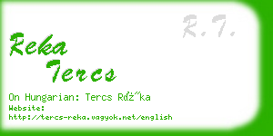 reka tercs business card